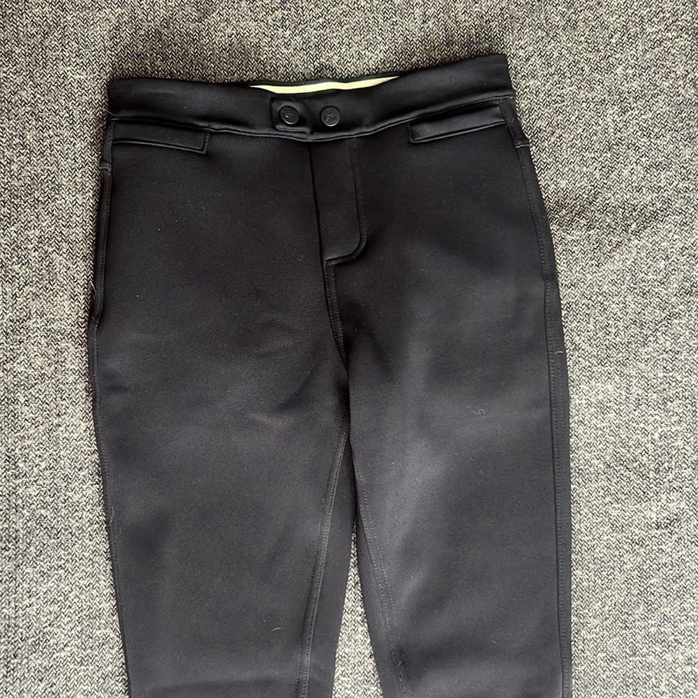 Amazing quality fleece lined stretchy structured black pants - Picture 2 of 9